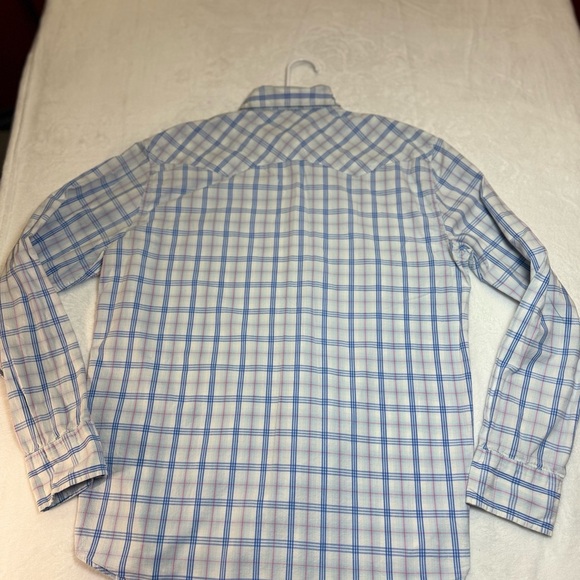 Aeropostale Men's Light Blue Plaid Button Down Shirt Size L Slim Fit - Picture 2 of 6